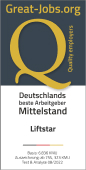 Auszeichnung für Liftstar: Deutschlands bester Arbeitgeber Mittelstand