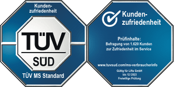 TÜV Süd-Siegel: Kundenzufriedenheit