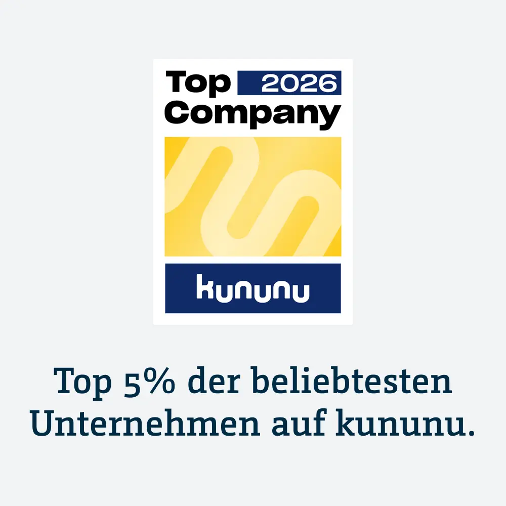 kununu Siegel 2026 Kununu Siegel 2026 Top 5% der beliebtesten Unternehmen auf kununu