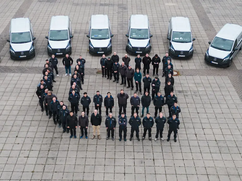 Teamfoto von Mitarbeitern