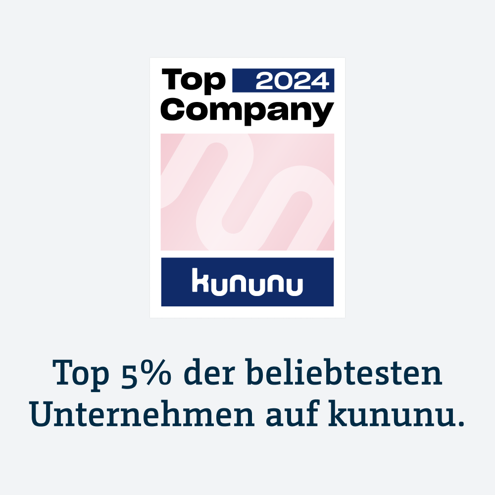 Auszeichnung von kununu als Top Company 2024